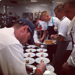 F&C chefs plating Wit